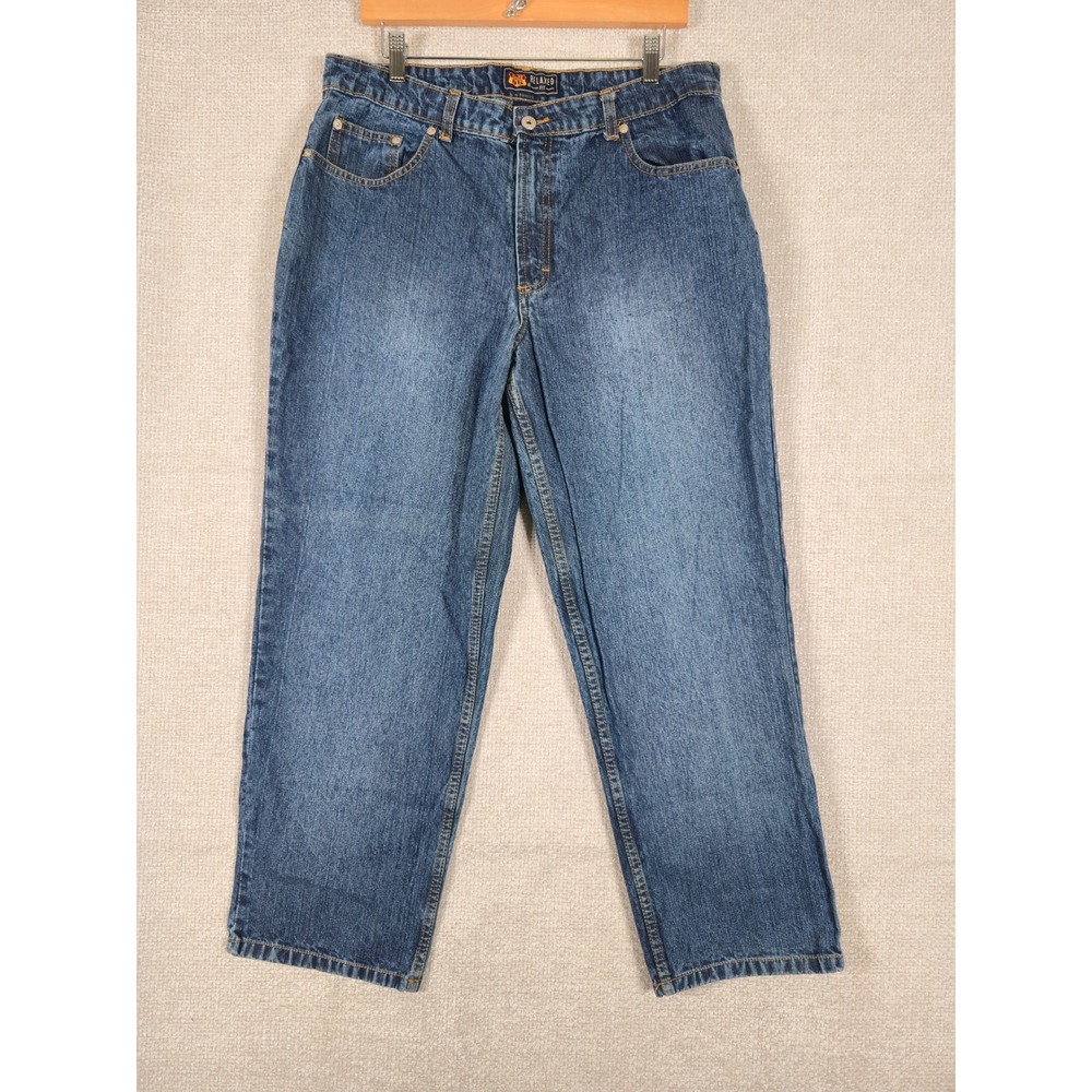 Route 66 Relaxed Fit Mom Jeans Womens 14S Blue Medium Wash High Rise‎